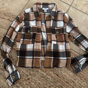 PLAID TWEED SHACKET